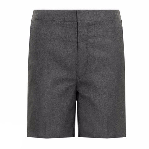 Grey Shorts with Elastic Waist