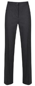 Girls Senior Grey Pants with Adjustable Waist
