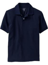 OA Senior Navy Polo Short Sleeve (Crested)