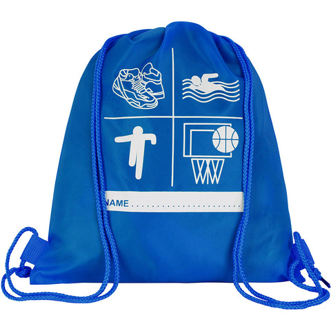 Theta Blue Gym Bag